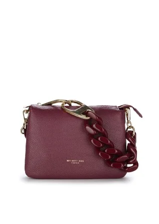 borsa a spalla donna my best bag reflex small bordeaux