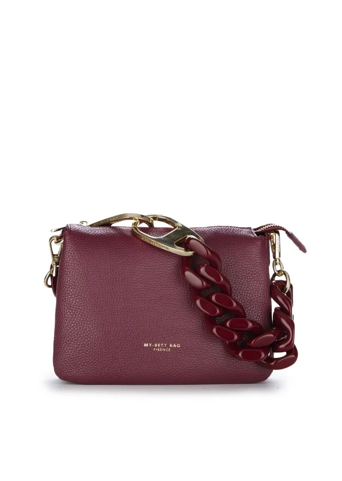 damen schultertasche my best bag reflex bordeaux