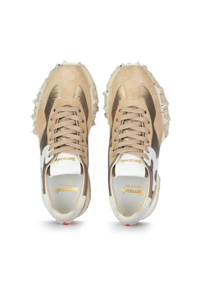 sneakers donna barracuda impact beige metallizzato