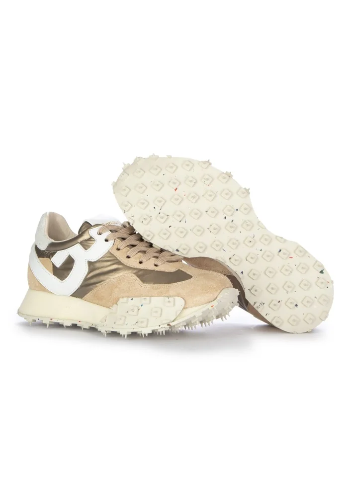 damen sneaker barracuda impact beige metallisch