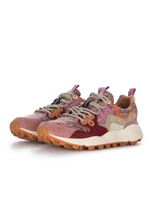 damen sneaker flower mountain yamano 3 knitting rosa