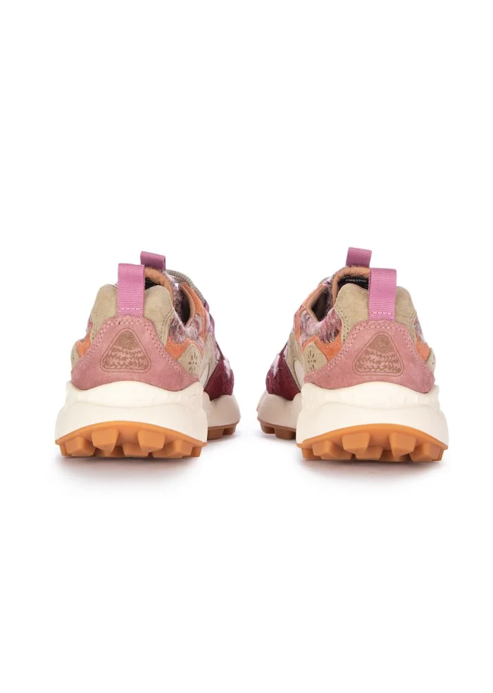 damen sneaker flower mountain yamano 3 knitting rosa