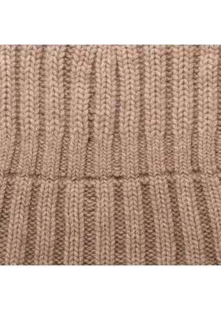 RIVIERA CASHMERE | WARM BEANIE RIBBED BROWN