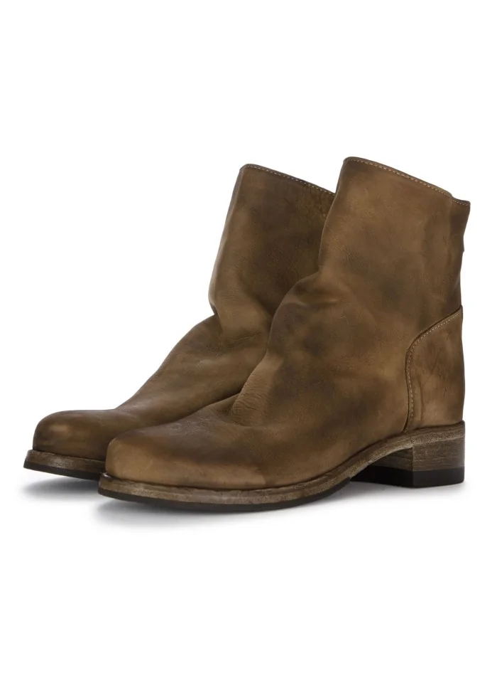 womens ankle boots shoto peluche dive fango brown