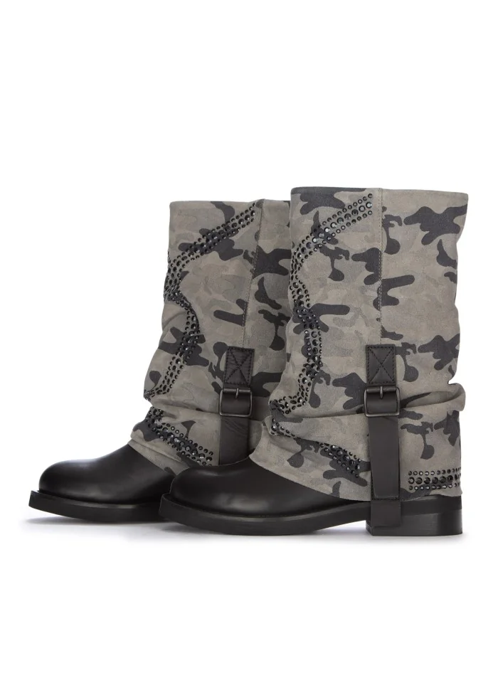 womens boots juice camo militare grey black