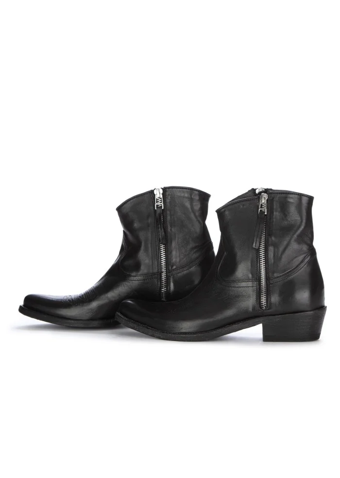 damen cowboy stiefeletten keep calif cuoio schwarz