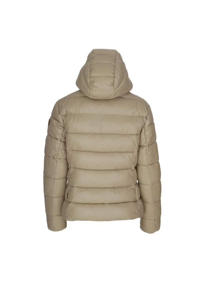 womens down jacket save the duck love19 cosmary beige