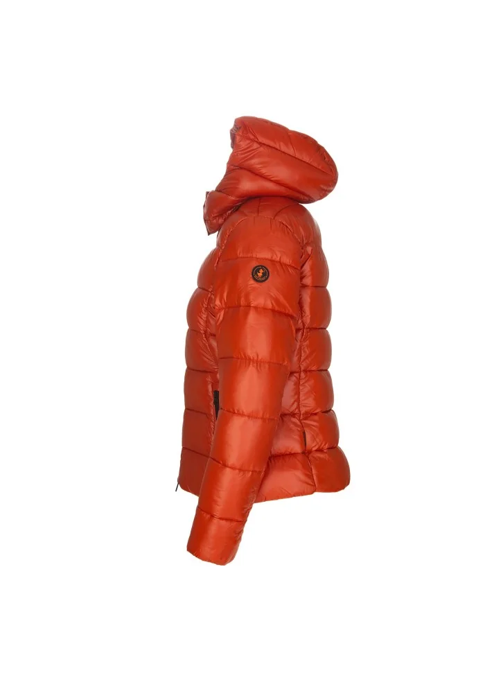 womens down jacket save the duck love19 cosmary orange