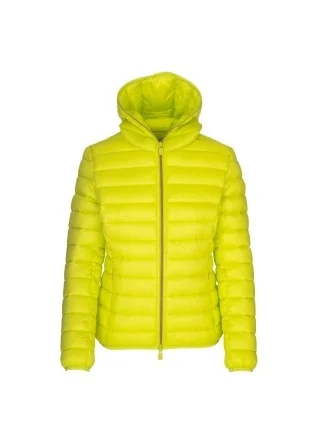 womens down jacket save the duck iris19 alexis acid green