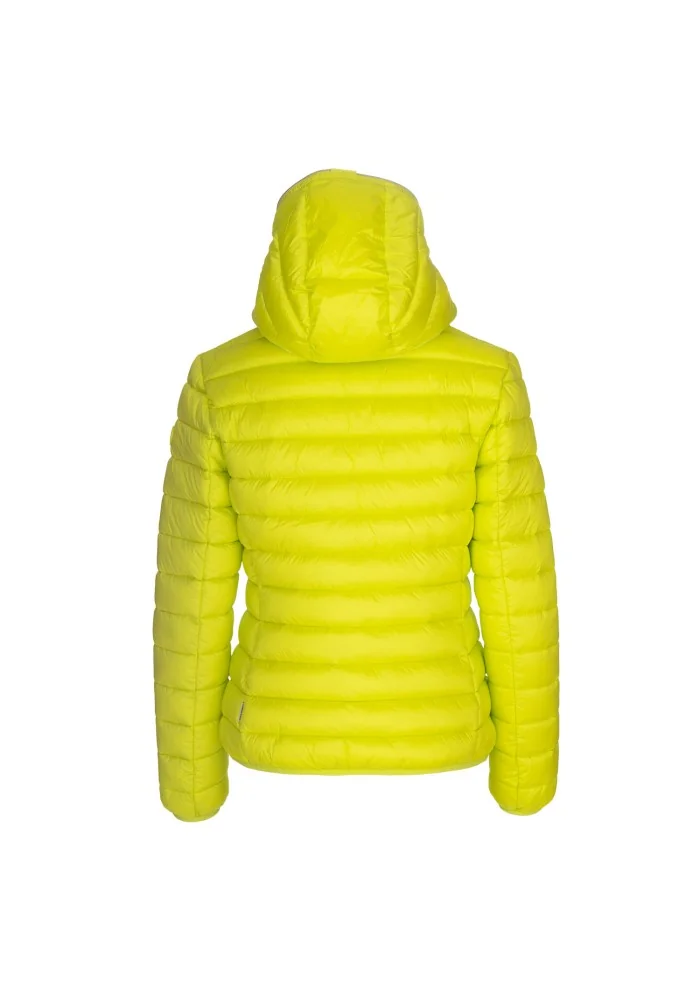 womens down jacket save the duck iris19 alexis acid green