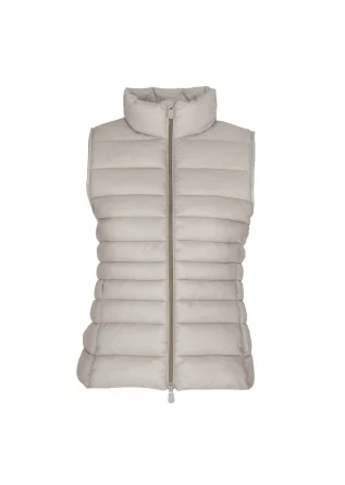 womens down vest save the duck iris19 lynn beige