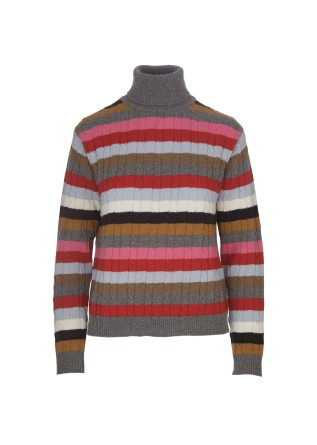 womens turtleneck sweater semicouture wool multicolor