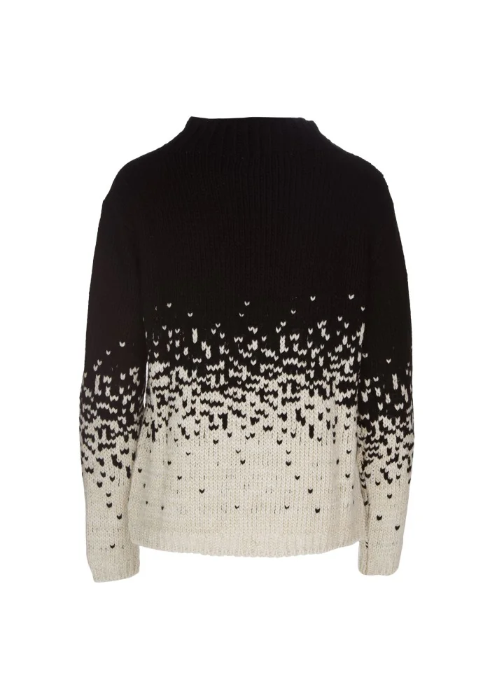 womens sweater kartika gradient pattern black white