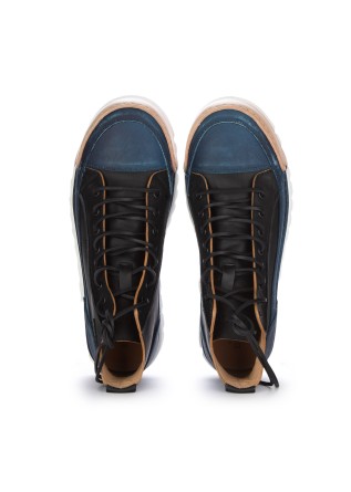 BNG REAL SHOES | HIGH-TOP SNEAKERS LA NIGHT BLACK BLUE
