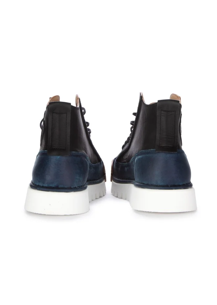 sneakers alte uomo bng real shoes la night blu nero