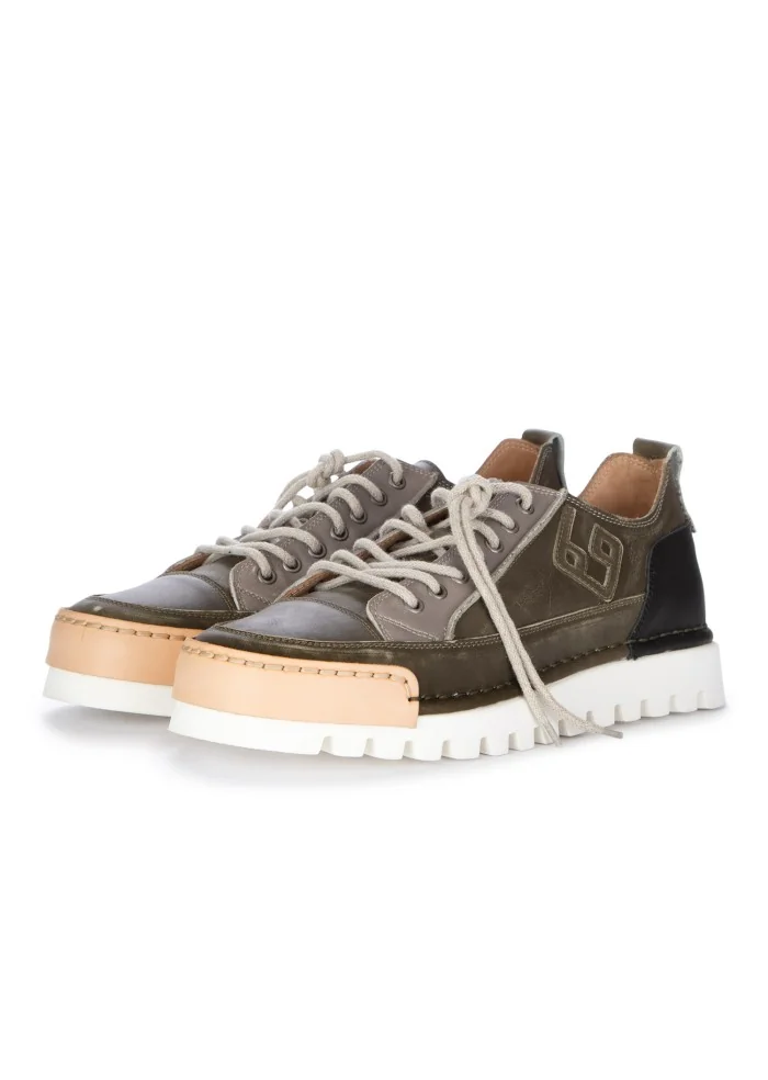 BNG REAL SHOES | SNEAKERS LA PATCH MILITARE VERDE