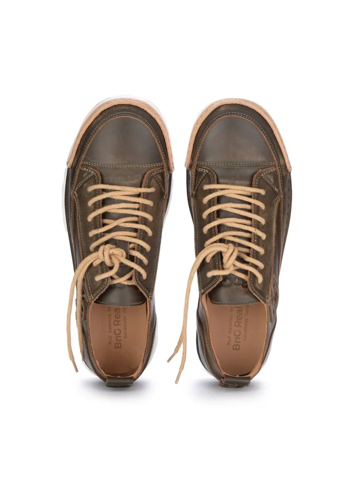 mens sneakers bng real shoes la militare noce brown