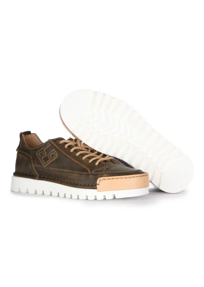 mens sneakers bng real shoes la militare noce brown