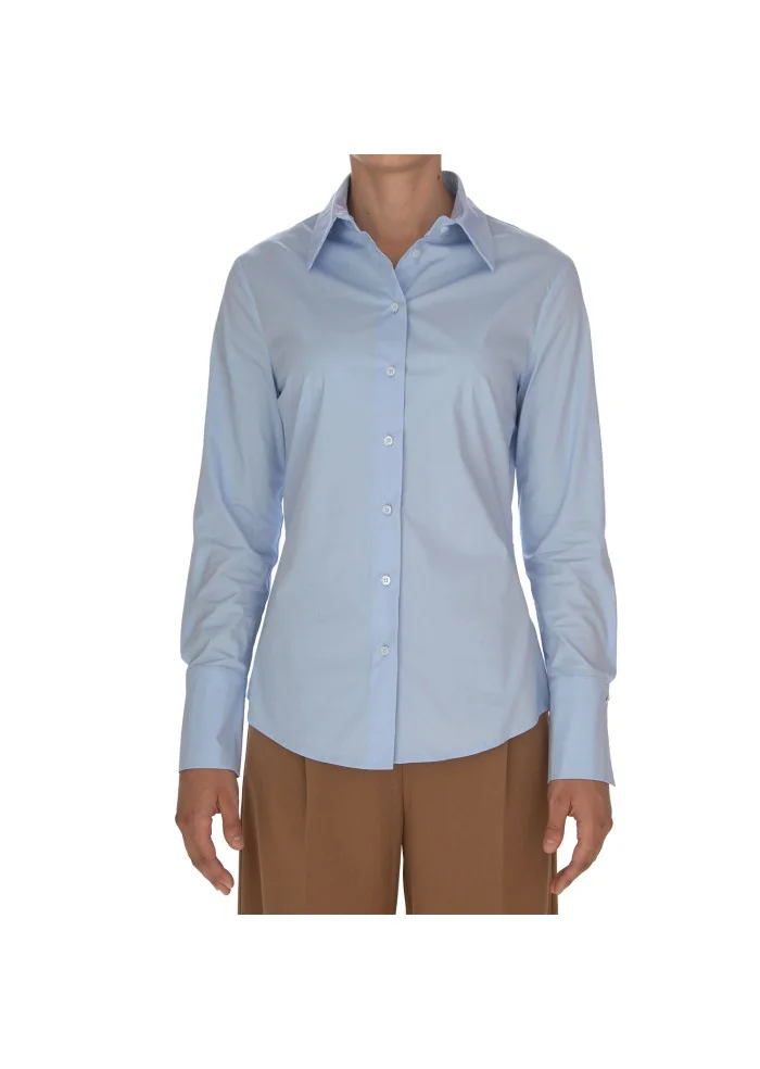 camicia donna kartika sfiancata azzurro