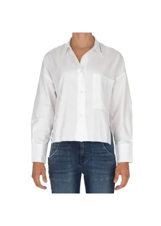 camicia donna noumeno concept asimmetrica bianco