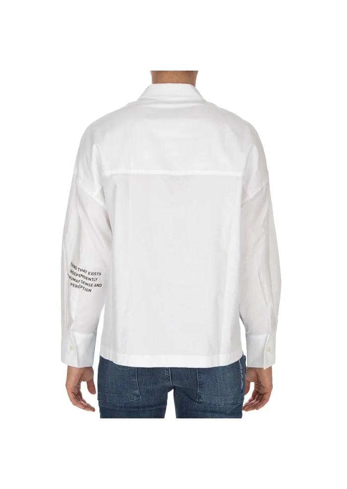 womens shirt noumeno concept asymmetric white