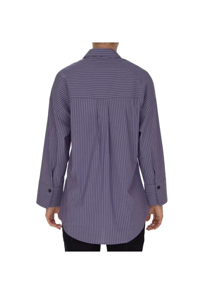 camicia donna noumeno concept a righe viola