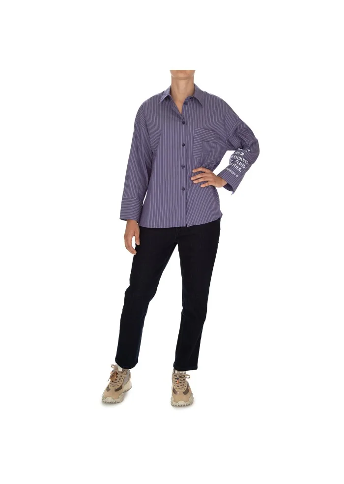 damen shirt noumeno concept streifen lila