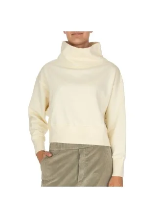 womens sweater noumeno concept high collar white cream