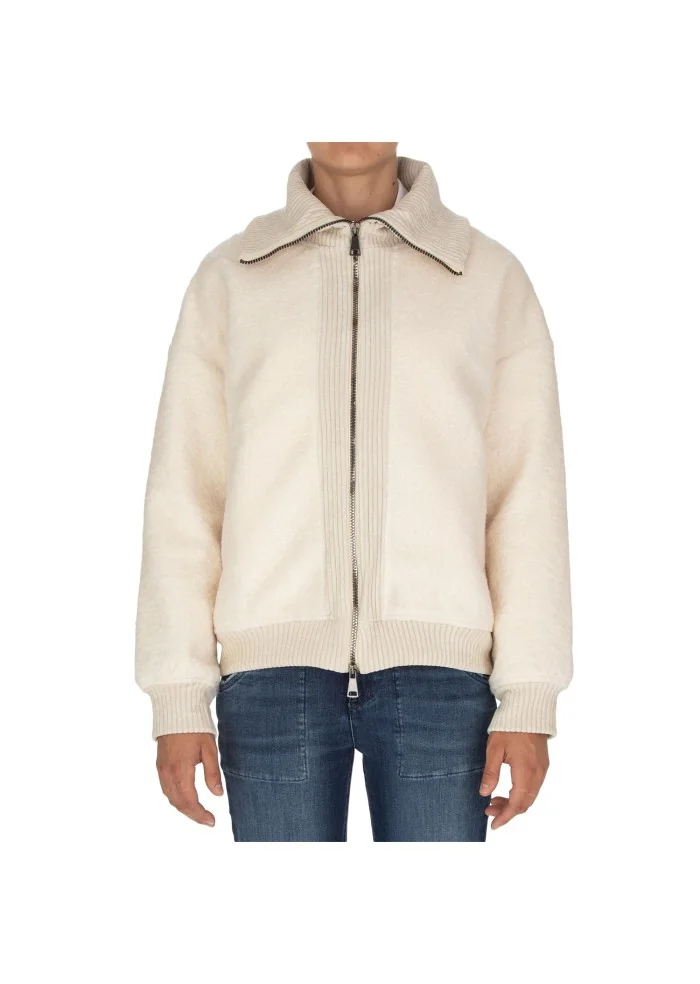 womens jacket noumeno concept soft white cream