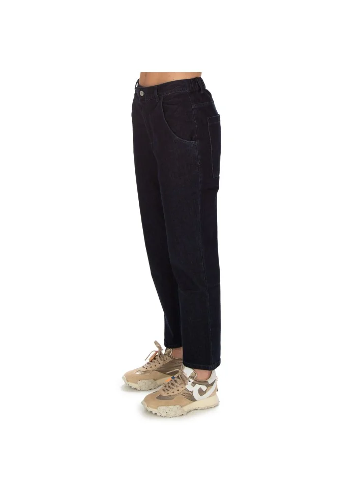 womens jeans noumeno concept rear writing blue