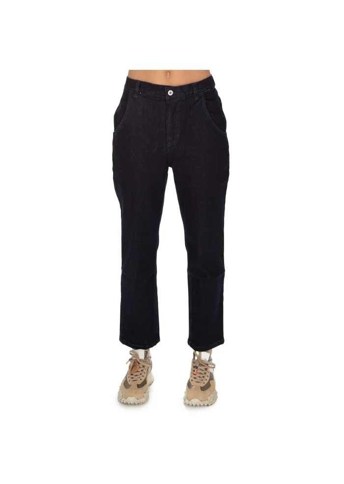 womens jeans noumeno concept rear writing blue