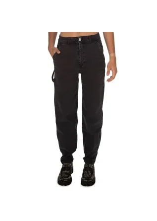 damen jeans noumeno concept gerade bein schwarz