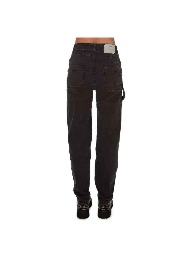 jeans donna noumeno concept gamba dritta nero