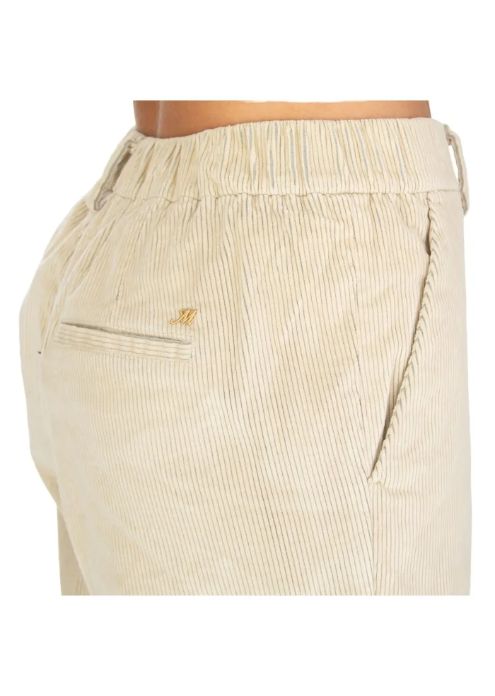 pantaloni donna masons new york cozy straight beige