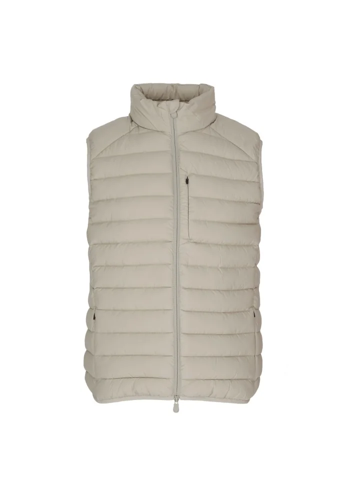 mens down vest save the duck miro19 rhus beige