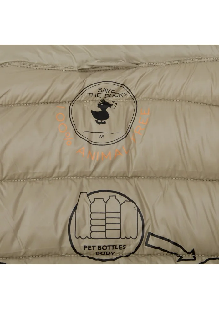 mens down jacket save the duck love19 holden beige