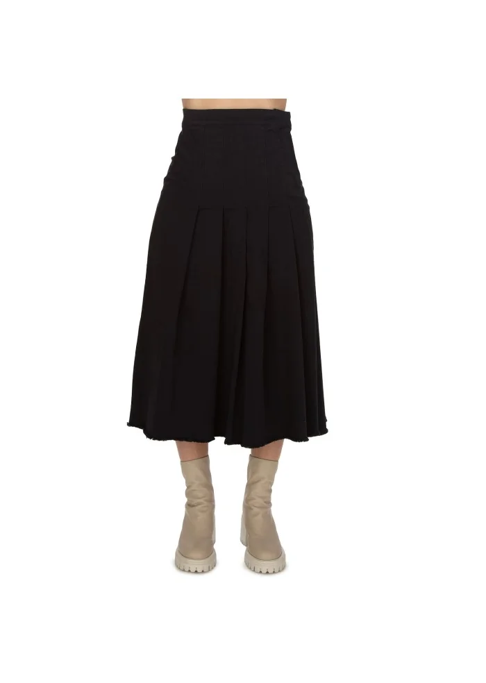 womens skirt noumeno concept side slit black