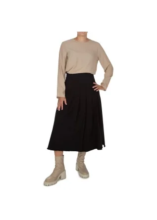 NOUMENO CONCEPT | SKIRT SIDE SLIT BLACK