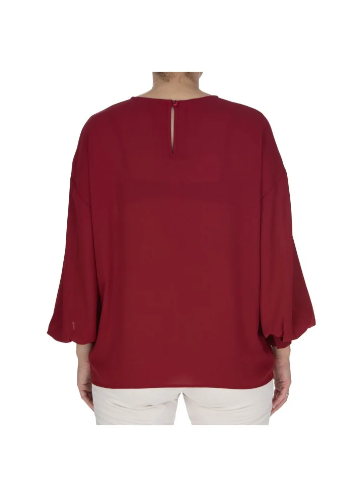 womens blouse kartika crew neck red