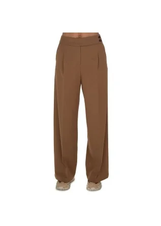 womens trousers kartika wide leg brown