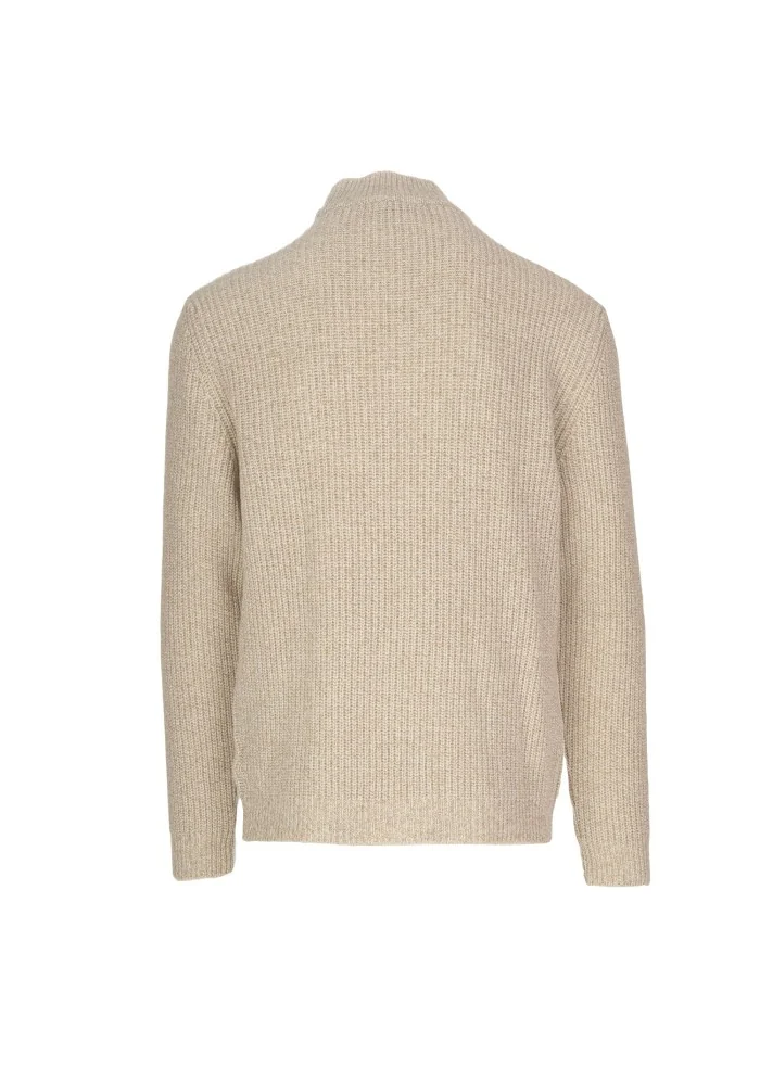 maglione uomo daniele fiesoli collo alto beige