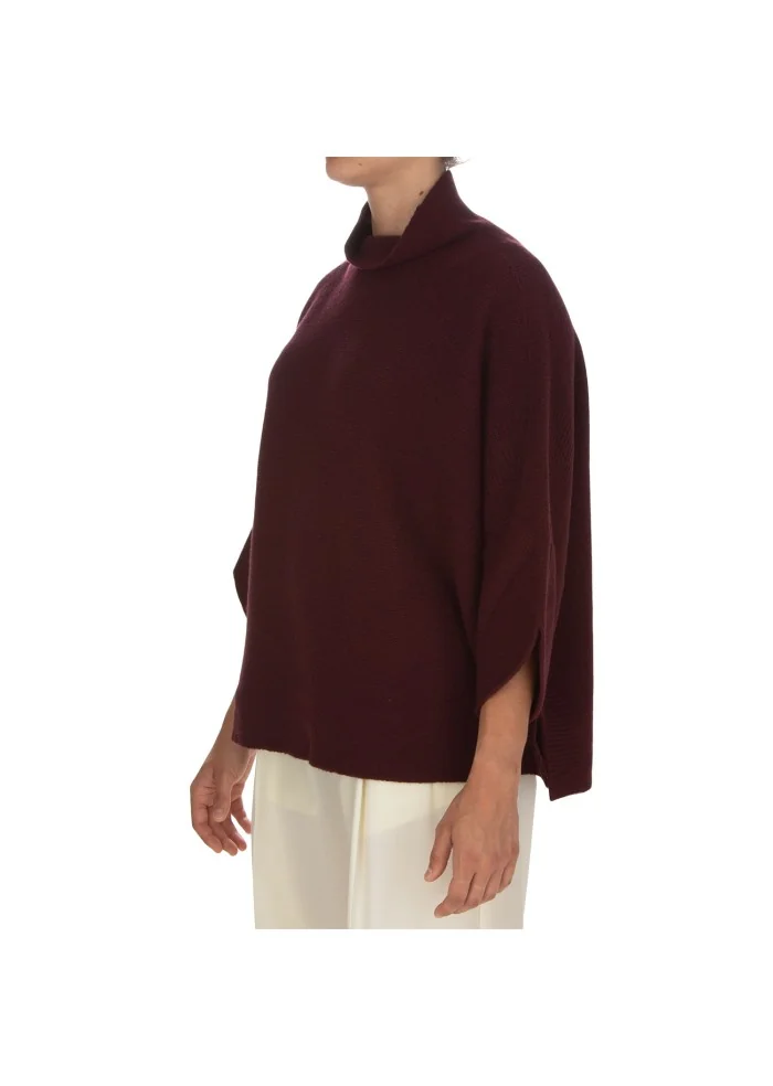 maglione donna cashmere island montalcino bordeaux