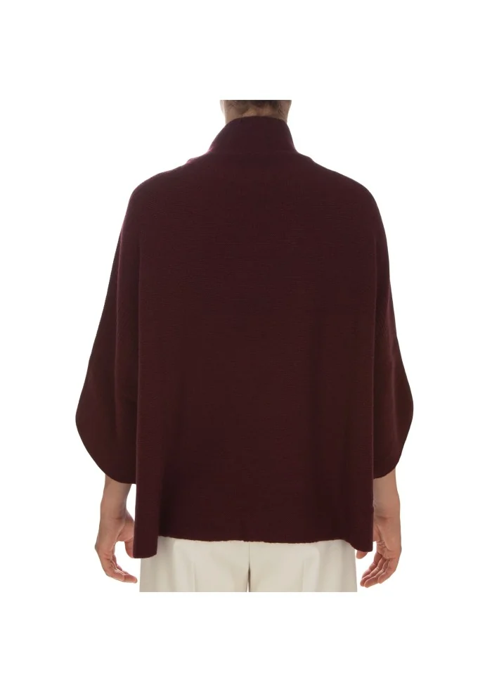 maglione donna cashmere island montalcino bordeaux