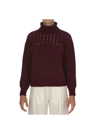 damen pullover cashmere island anghiari bordeaux