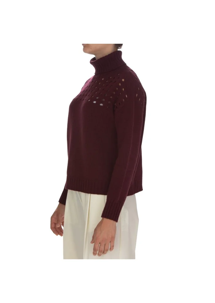 damen pullover cashmere island anghiari bordeaux