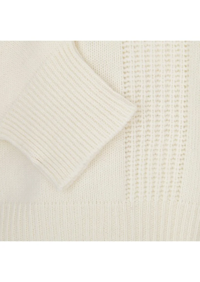 womens sweater cashmere island pitigliano polar white