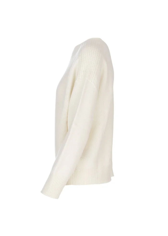 maglione donna cashmere island pitigliano bianco polare