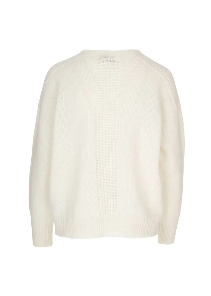 womens sweater cashmere island pitigliano polar white