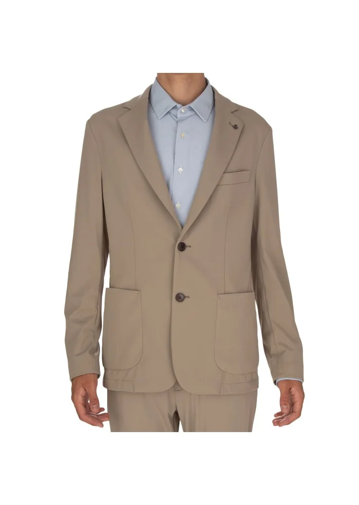 mens jacket distretto 12 technical fabric beige