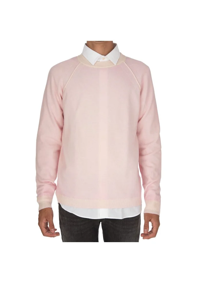 herren pullover daniele fiesoli wolle kaschmir pastellrosa